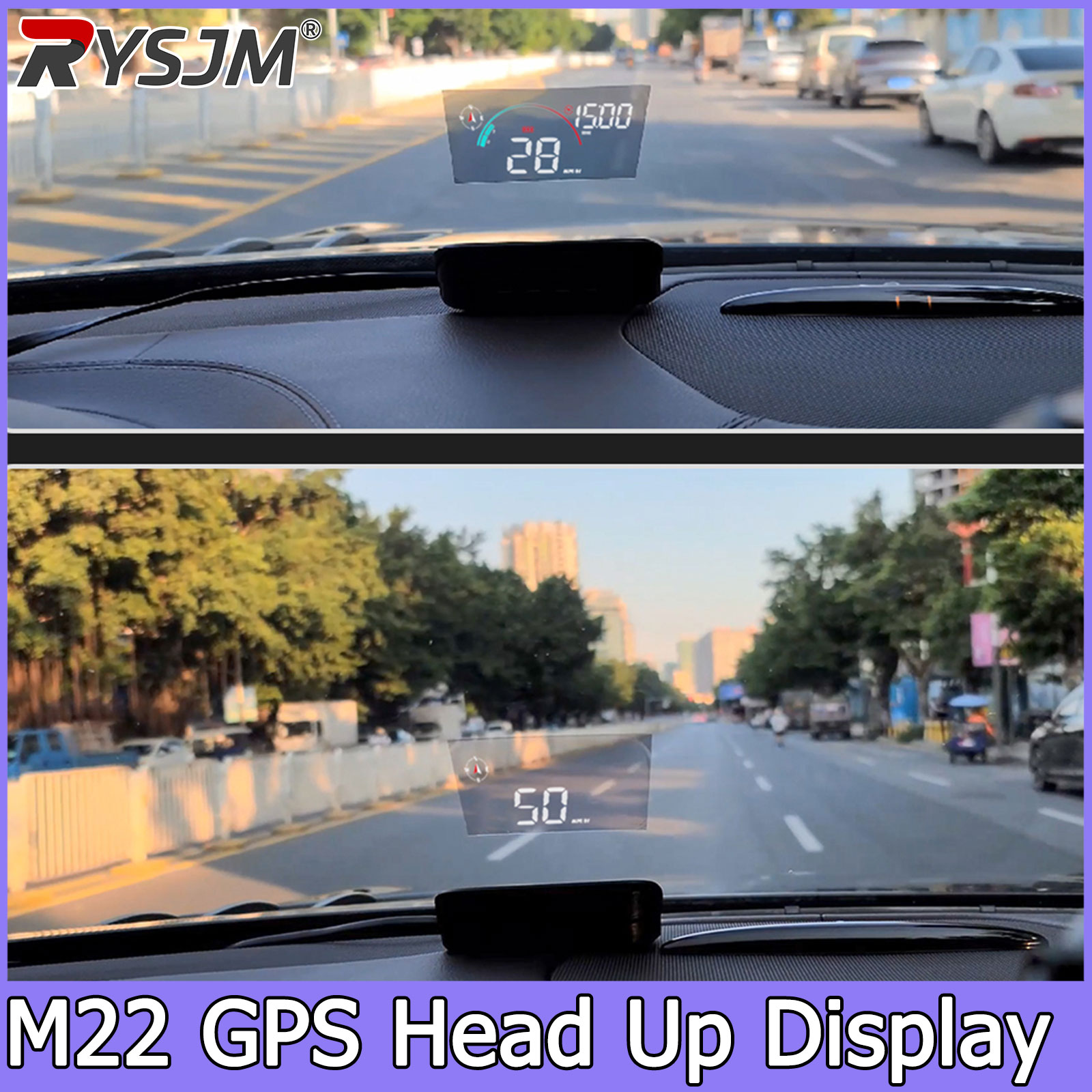 Anemometer Wind Speed - Windshield Projector M22 GPS Speedometer Head-Up