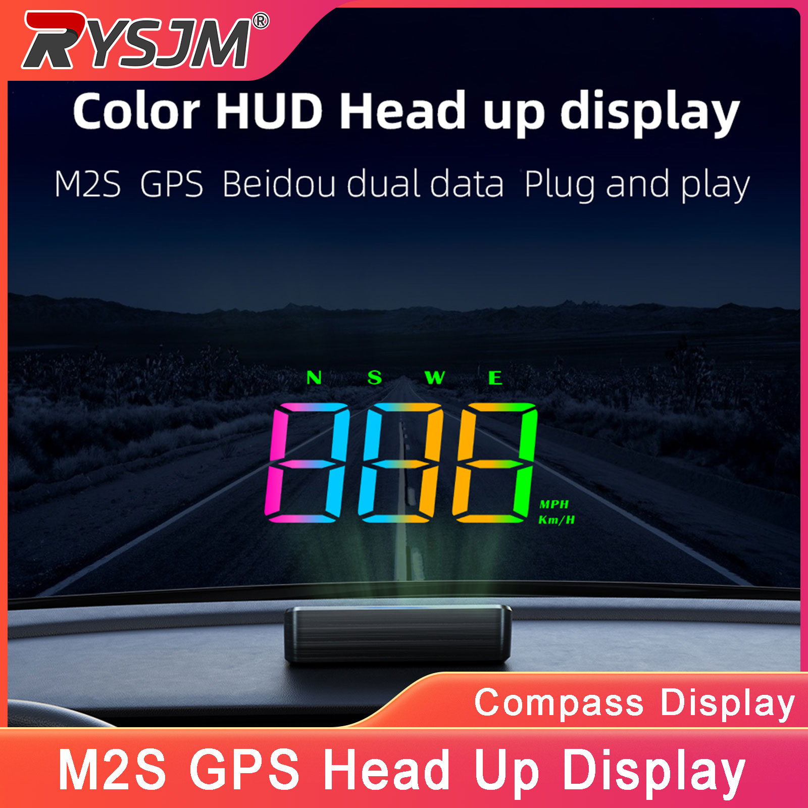 M2S HUD Head Up Display GPS Di - Anemometer Wind Speed review and price