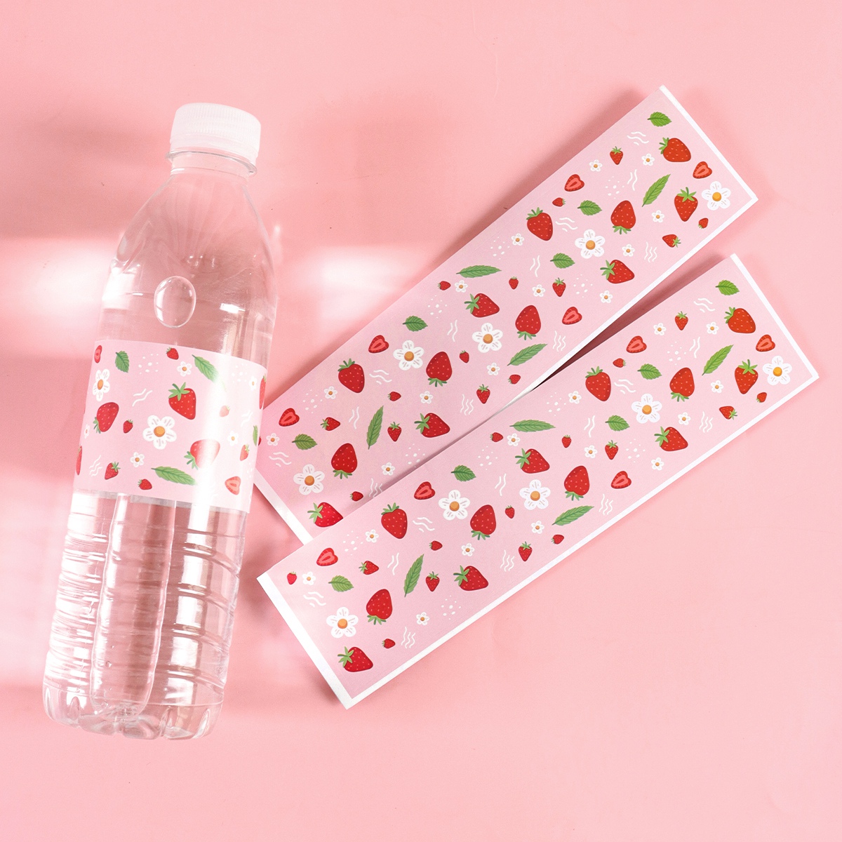 10pcs Strawberry Water Bottle  - Science Of Happiness review and price