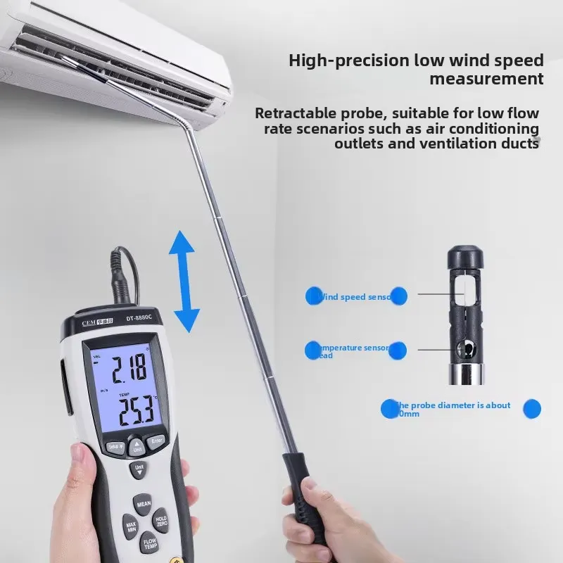 Hot Selling DT-8880C Thermal T - Anemometer Wind Speed review and price