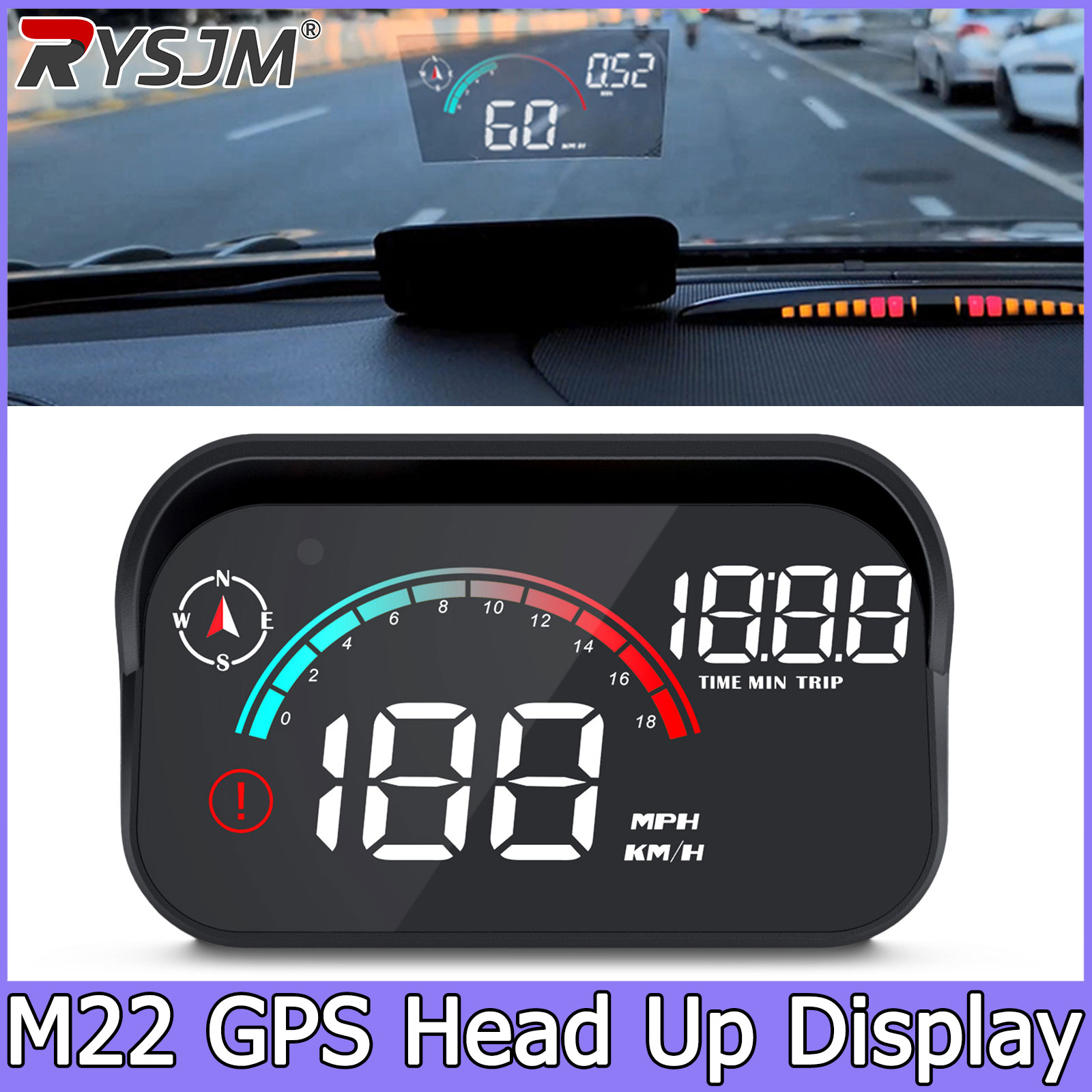 Windshield Projector M22 GPS S - Anemometer Wind Speed review and price