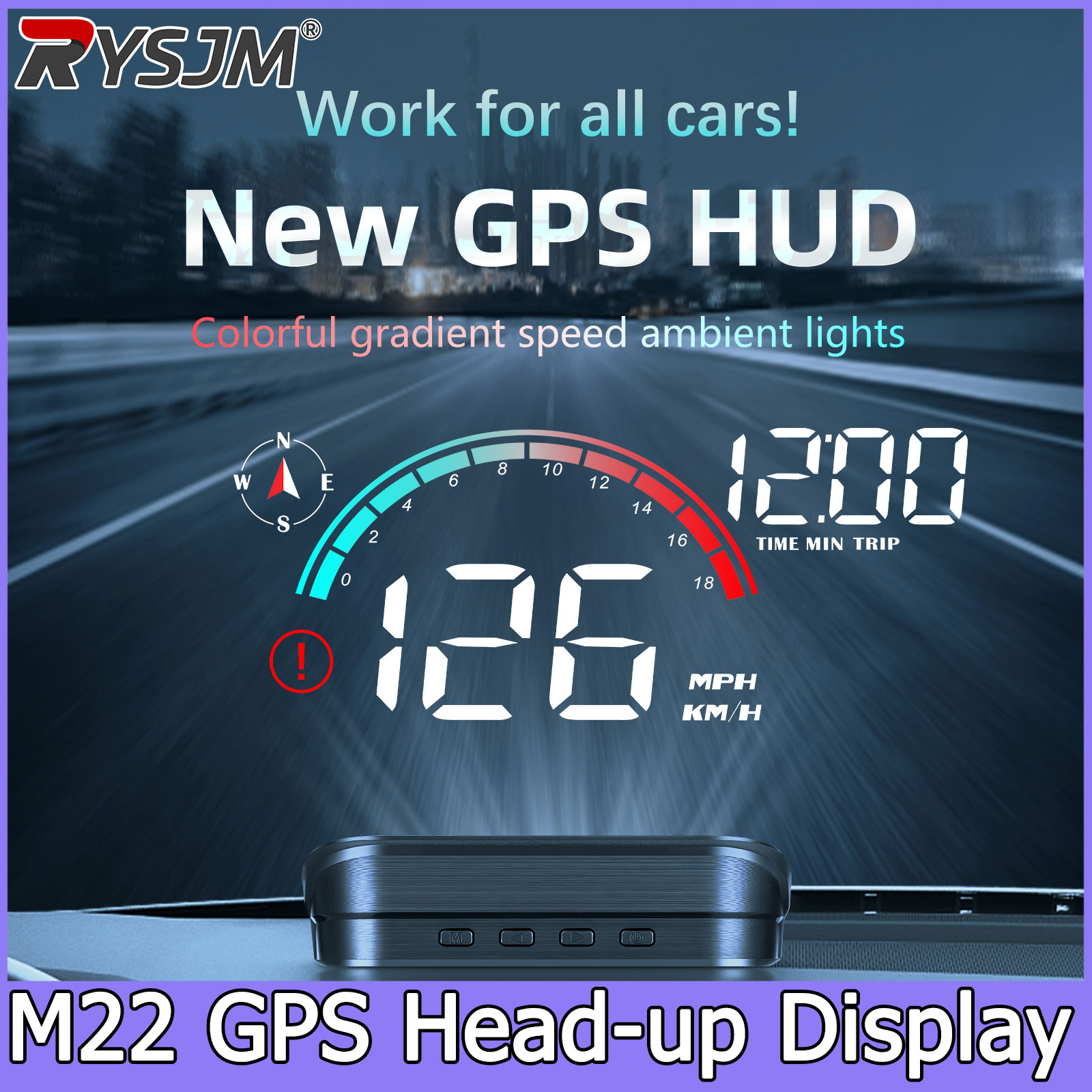 Windshield Projector M22 GPS S - Anemometer Wind Speed review and price