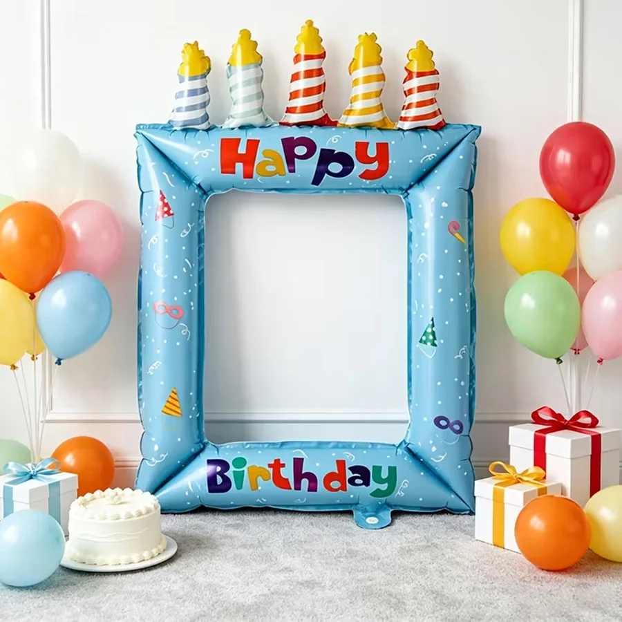 1/2pcs Blue Pink Birthday Phot - Science Of Happiness review and price