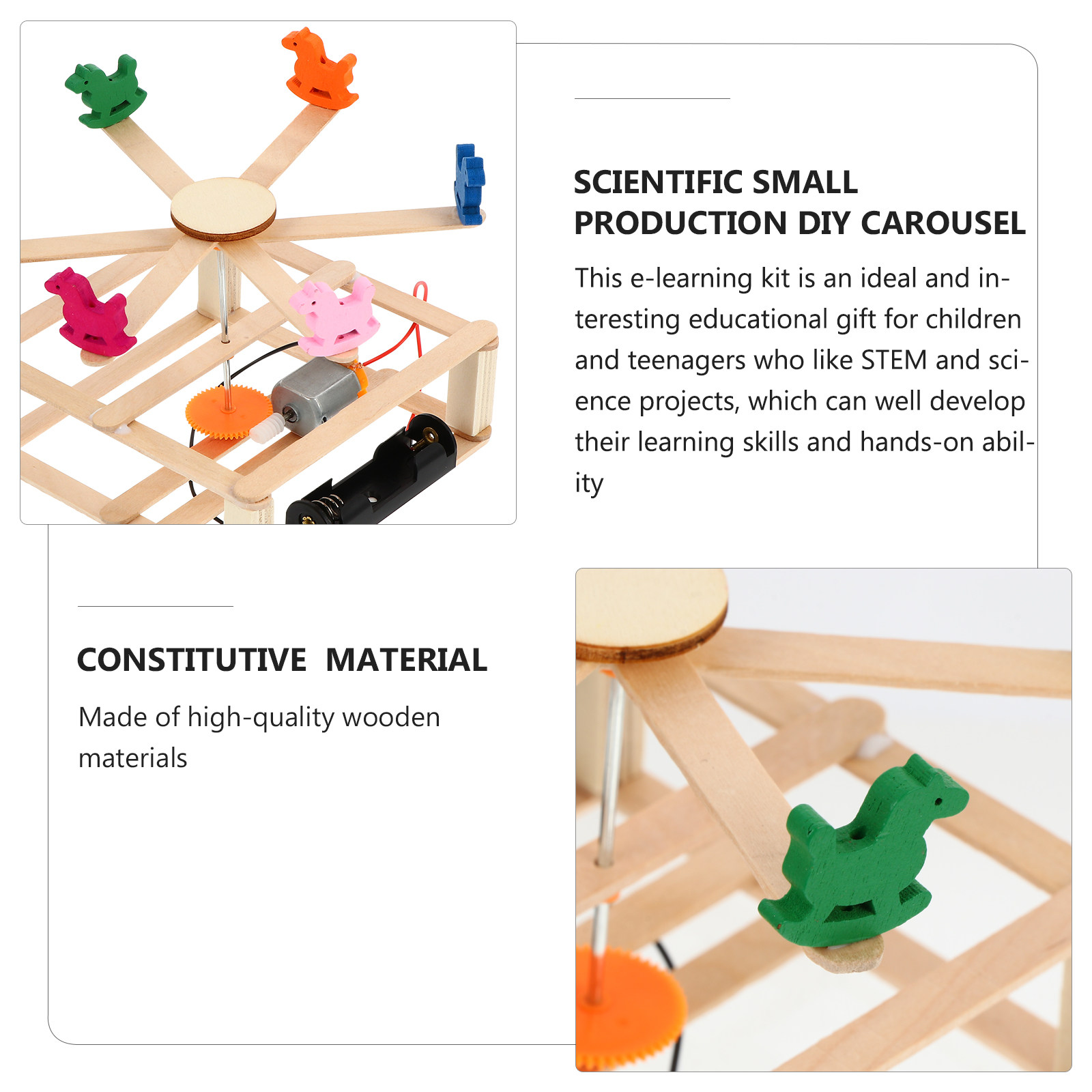1Set DIY Electric Merry-Go-Rou - Science Kit review and price