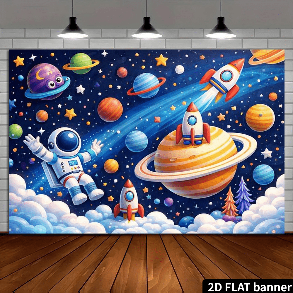 Vibrant Space Galaxy Astronaut - Science Nursery review and price