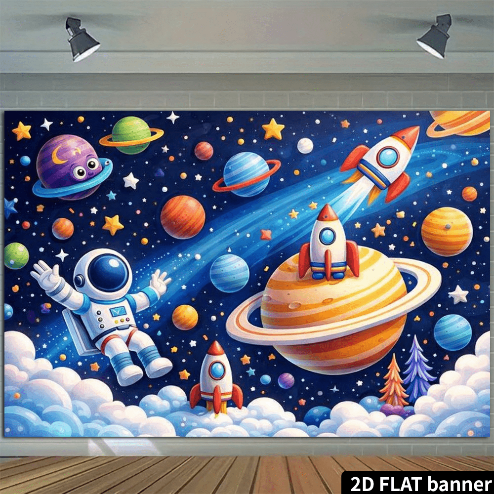 Vibrant Space Galaxy Astronaut - Science Nursery review and price