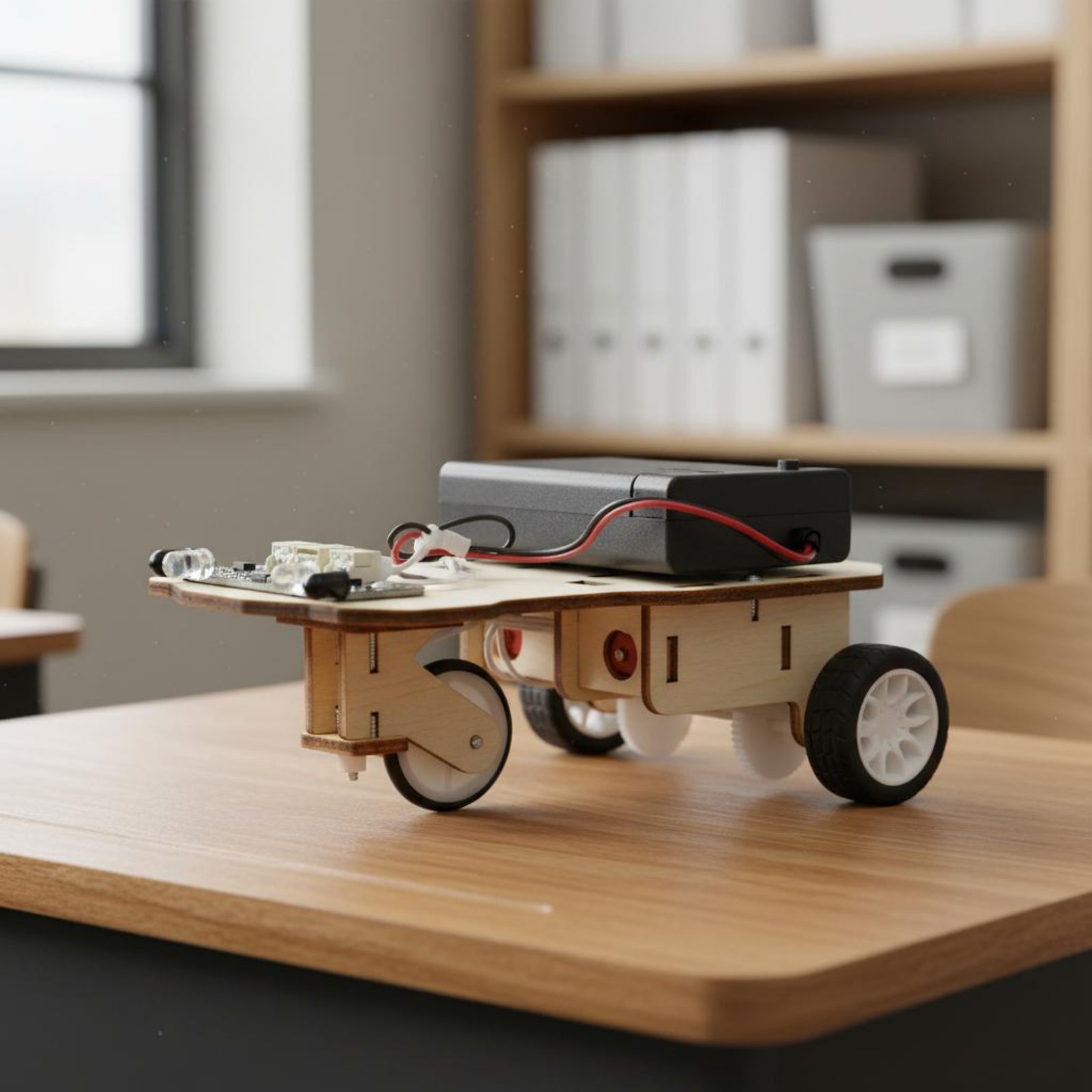 Wooden Intelligent Vehicle Kit - Science Robotics review and price