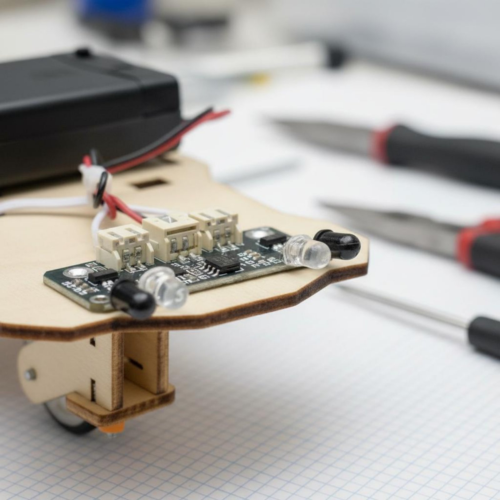 Wooden Intelligent Vehicle Kit - Science Robotics review and price